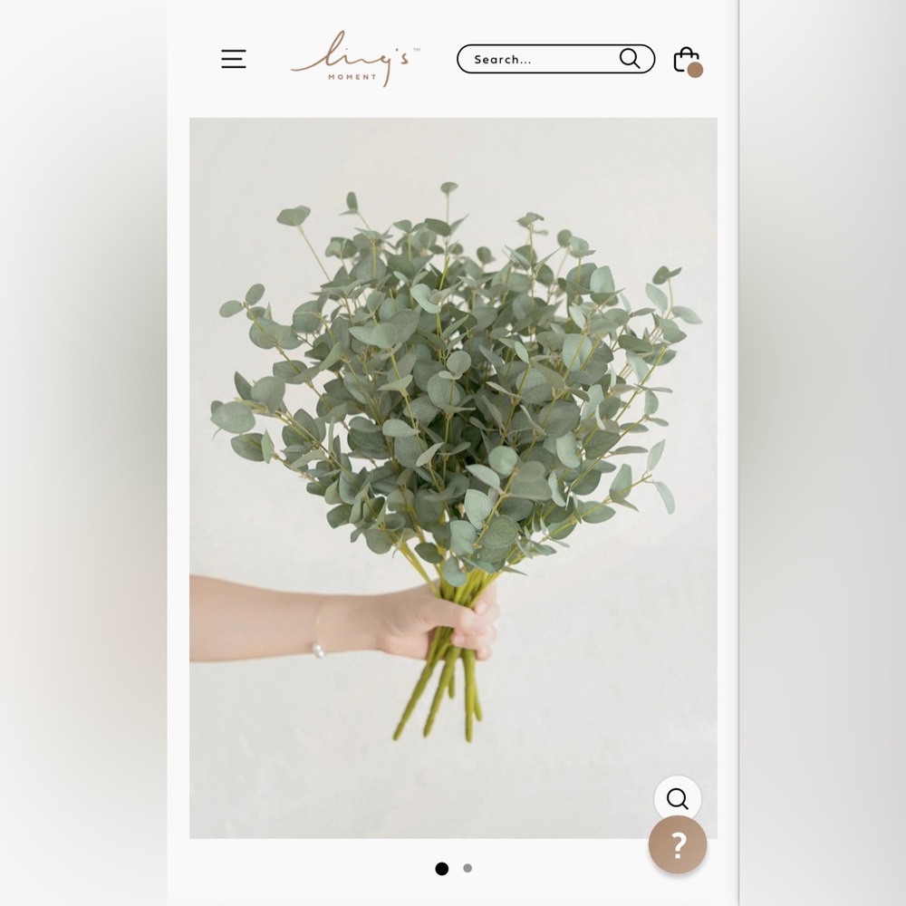 Lings moment Gunni Eucalyptus. Unopened box. With 5 stems per box. 3 boxes